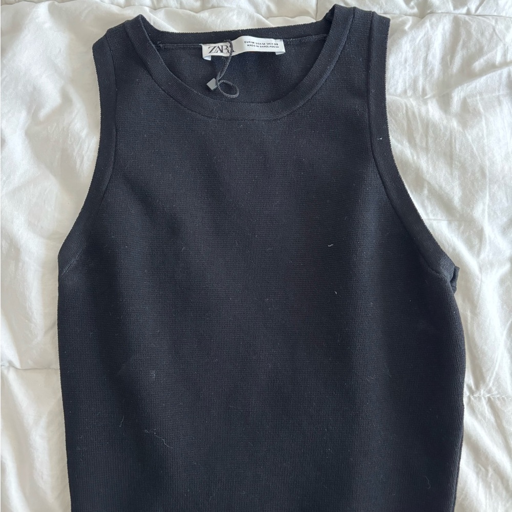 Zara Black Sleeveless Top
